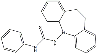 N-(10,11-dihydro-5H-dibenzo[b,f]azepin-5-yl)-N'-phenylthiourea 结构式