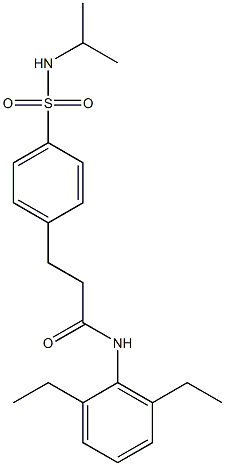  N-(2,6-diethylphenyl)-3-{4-[(isopropylamino)sulfonyl]phenyl}propanamide