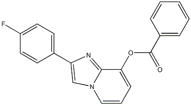 2-(4-fluorophenyl)imidazo[1,2-a]pyridin-8-yl benzoate 化学構造式