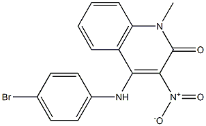 4-(4-bromoanilino)-3-nitro-1-methyl-2(1H)-quinolinone