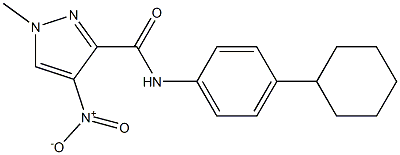 N-(4-cyclohexylphenyl)-4-nitro-1-methyl-1H-pyrazole-3-carboxamide