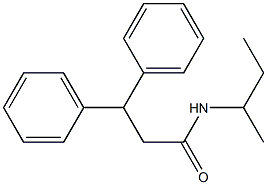 N-(sec-butyl)-3,3-diphenylpropanamide 结构式