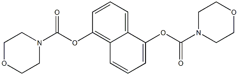 5-[(morpholin-4-ylcarbonyl)oxy]-1-naphthyl morpholine-4-carboxylate Structure