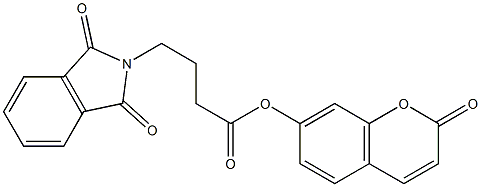 2-oxo-2H-chromen-7-yl 4-(1,3-dioxo-1,3-dihydro-2H-isoindol-2-yl)butanoate Structure