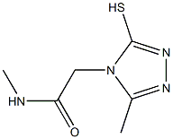 N-methyl-2-(3-methyl-5-sulfanyl-4H-1,2,4-triazol-4-yl)acetamide Structure