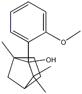2-(2-methoxyphenyl)-1,3,3-trimethylbicyclo[2.2.1]heptan-2-ol,,结构式