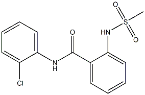 N-(2-chlorophenyl)-2-[(methylsulfonyl)amino]benzamide Structure