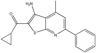  (3-amino-4-methyl-6-phenylthieno[2,3-b]pyridin-2-yl)(cyclopropyl)methanone