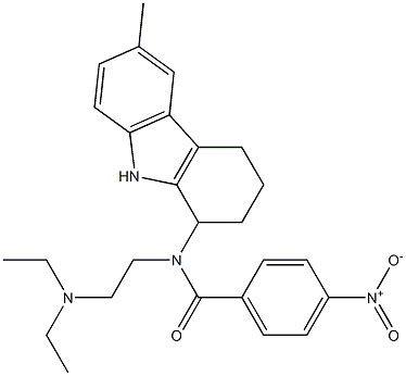  N-[2-(diethylamino)ethyl]-4-nitro-N-(6-methyl-2,3,4,9-tetrahydro-1H-carbazol-1-yl)benzamide