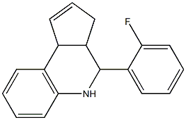 4-(2-fluorophenyl)-3a,4,5,9b-tetrahydro-3H-cyclopenta[c]quinoline Structure