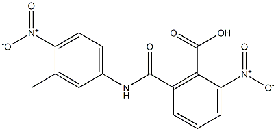 2-nitro-6-({4-nitro-3-methylanilino}carbonyl)benzoic acid Structure