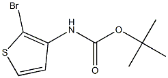 tert-butyl 2-bromo-3-thienylcarbamate Structure