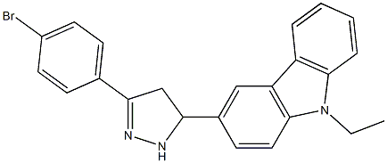 3-[3-(4-bromophenyl)-4,5-dihydro-1H-pyrazol-5-yl]-9-ethyl-9H-carbazole