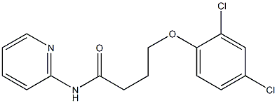 4-(2,4-dichlorophenoxy)-N-(2-pyridinyl)butanamide Struktur