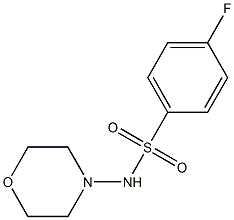  4-fluoro-N-(4-morpholinyl)benzenesulfonamide