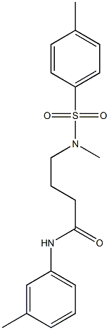 4-{methyl[(4-methylphenyl)sulfonyl]amino}-N-(3-methylphenyl)butanamide