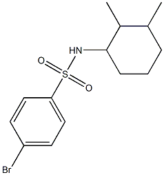 4-bromo-N-(2,3-dimethylcyclohexyl)benzenesulfonamide Structure