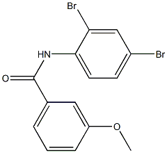 N-(2,4-dibromophenyl)-3-methoxybenzamide Structure