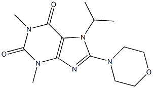  7-isopropyl-1,3-dimethyl-8-(4-morpholinyl)-3,7-dihydro-1H-purine-2,6-dione