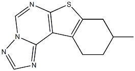 9-methyl-8,9,10,11-tetrahydro[1]benzothieno[3,2-e][1,2,4]triazolo[1,5-c]pyrimidine Structure
