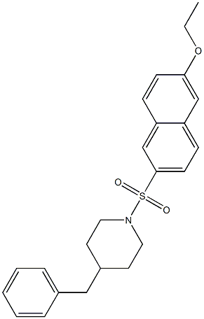 4-benzyl-1-[(6-ethoxy-2-naphthyl)sulfonyl]piperidine