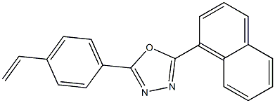 2-(1-naphthyl)-5-(4-vinylphenyl)-1,3,4-oxadiazole Structure