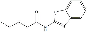 N-(1,3-benzothiazol-2-yl)pentanamide 结构式