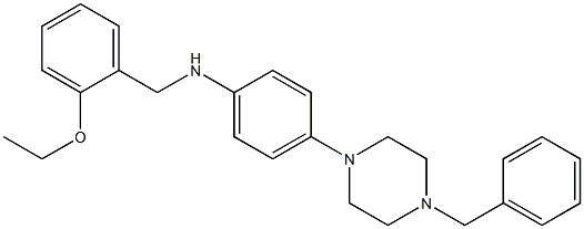 N-[4-(4-benzyl-1-piperazinyl)phenyl]-N-(2-ethoxybenzyl)amine Struktur