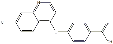 4-[(7-chloro-4-quinolinyl)oxy]benzoic acid 结构式