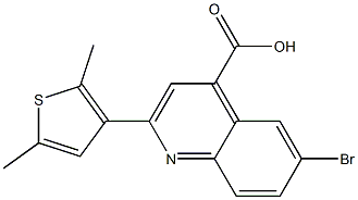 6-bromo-2-(2,5-dimethyl-3-thienyl)-4-quinolinecarboxylic acid
