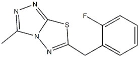 6-(2-fluorobenzyl)-3-methyl[1,2,4]triazolo[3,4-b][1,3,4]thiadiazole