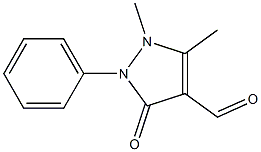 4-甲酰基安替比林, , 结构式