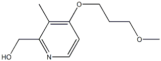 2-羟甲基-3-甲基-4-(3-甲氧基)丙氧基吡啶 结构式