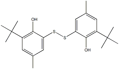 2,2'-Dithiobis(6-tert-butyl-p-cresol) Struktur