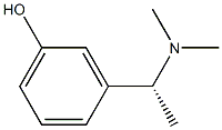 (R,S)-3-[[1-Dimethylamino]ethyl]phenol 结构式