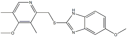 5-Methoxy-2-[[(4-methoxy-3,5-dimethylpyridine-2-yl)methyl]thio]-1H-benzimidazole Structure