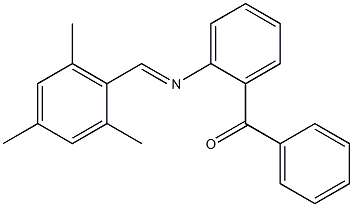 (2-{[(E)-mesitylmethylidene]amino}phenyl)(phenyl)methanone Struktur