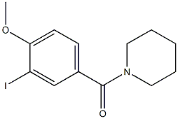 (3-iodo-4-methoxyphenyl)(1-piperidinyl)methanone,,结构式