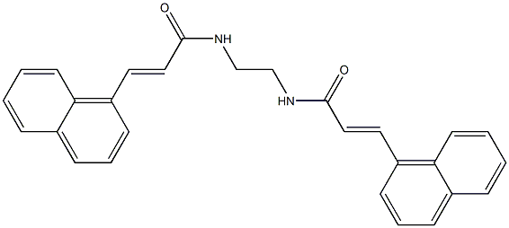  (E)-3-(1-naphthyl)-N-(2-{[(E)-3-(1-naphthyl)-2-propenoyl]amino}ethyl)-2-propenamide