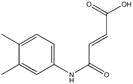 (E)-4-(3,4-dimethylanilino)-4-oxo-2-butenoic acid 化学構造式