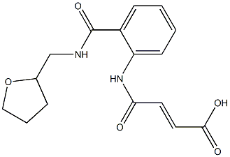 (E)-4-oxo-4-(2-{[(tetrahydro-2-furanylmethyl)amino]carbonyl}anilino)-2-butenoic acid Struktur