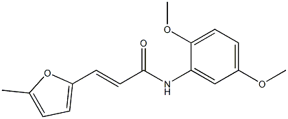 (E)-N-(2,5-dimethoxyphenyl)-3-(5-methyl-2-furyl)-2-propenamide 结构式