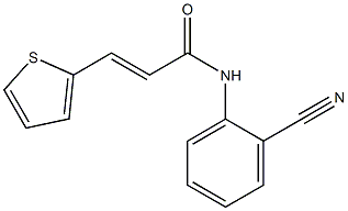 (E)-N-(2-cyanophenyl)-3-(2-thienyl)-2-propenamide Struktur