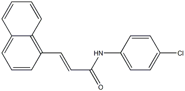 (E)-N-(4-chlorophenyl)-3-(1-naphthyl)-2-propenamide