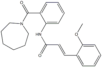  (E)-N-[2-(1-azepanylcarbonyl)phenyl]-3-(2-methoxyphenyl)-2-propenamide