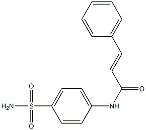 (E)-N-[4-(aminosulfonyl)phenyl]-3-phenyl-2-propenamide Structure