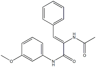 (Z)-2-(acetylamino)-N-(3-methoxyphenyl)-3-phenyl-2-propenamide|