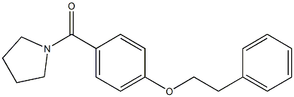 [4-(phenethyloxy)phenyl](1-pyrrolidinyl)methanone Structure