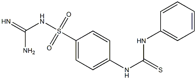 {[amino(imino)methyl]amino}{4-[(anilinocarbothioyl)amino]phenyl}dioxo-lambda~6~-sulfane Structure