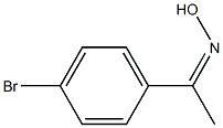 1-(4-bromophenyl)-1-ethanone oxime Structure